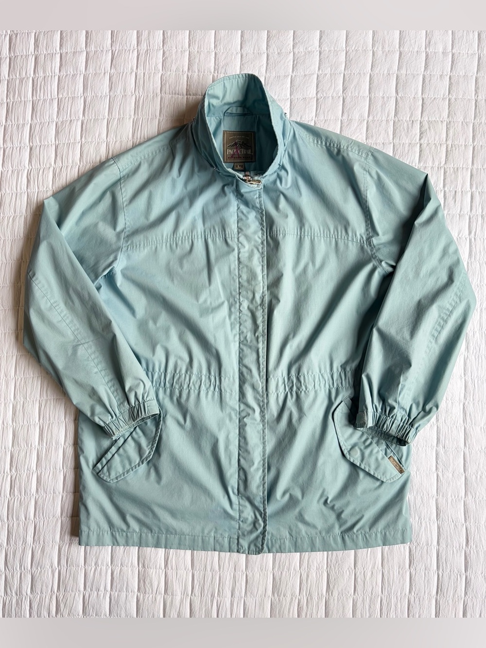 Pacific Trail Women's Light Blue Windbreaker Jacket Size L Outdoor Gorpcore